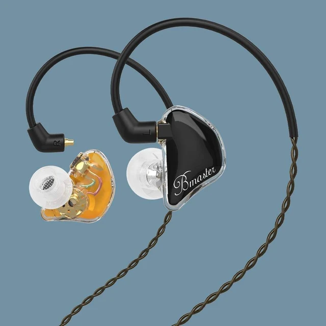 Alt view image 3 of 5 - BASN Bmaster in Ear Monitor, Hybrid Triple Drivers Drummer IEM Headphones