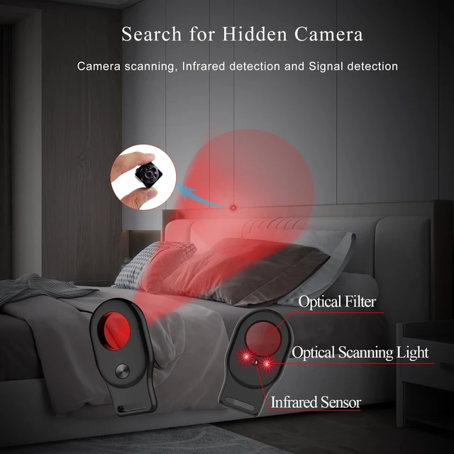 Alt view image 4 of 5 - CHIRSMIP Hidden Camera Detector, Camera Finder, RF Bug Detector