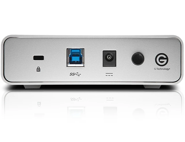 Alt view image 5 of 5 - G-Technology 6TB G-DRIVE USB 3.0 Desktop External Hard Drive, Silver - Compact, High-Performance Storage - 0G03674-1