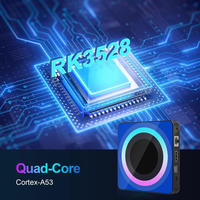 Alt view image 3 of 5 - Android TV Box 13.0,8K 4GB 64GB Quad Core Dual WiFi BT with Mini Keyboard
