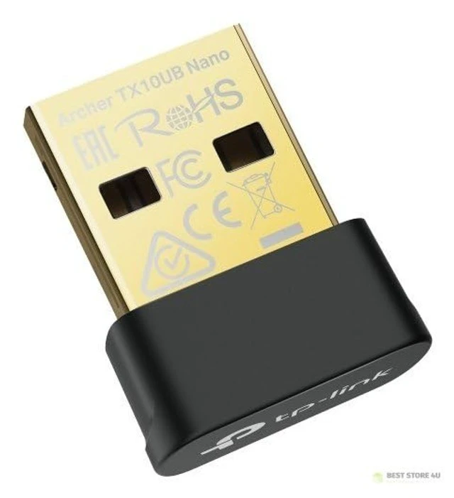 Alt view image 3 of 5 - TP-Link Archer TX10UB Nano, AX900 Mbps, Dual Band, Wi-Fi 6 & Bluetooth 5.3 2-in-1 USB Adapter