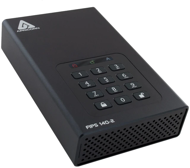 Main image of Apricorn 2TB Aegis Desktop Padlock FIPS 140-2 Validated 256-Bit Encrypted Hard Drive (ADT-3PL256F-2000)