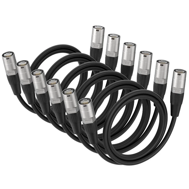 Main image of NUOSIYA Ethercon Cable, Shielded Cat 5e Ethernet Cable Compatible with EtherCON RJ45 Connectors in Silvery for Professional Audio, Video and Networking Applications (6, 3.3FT)
