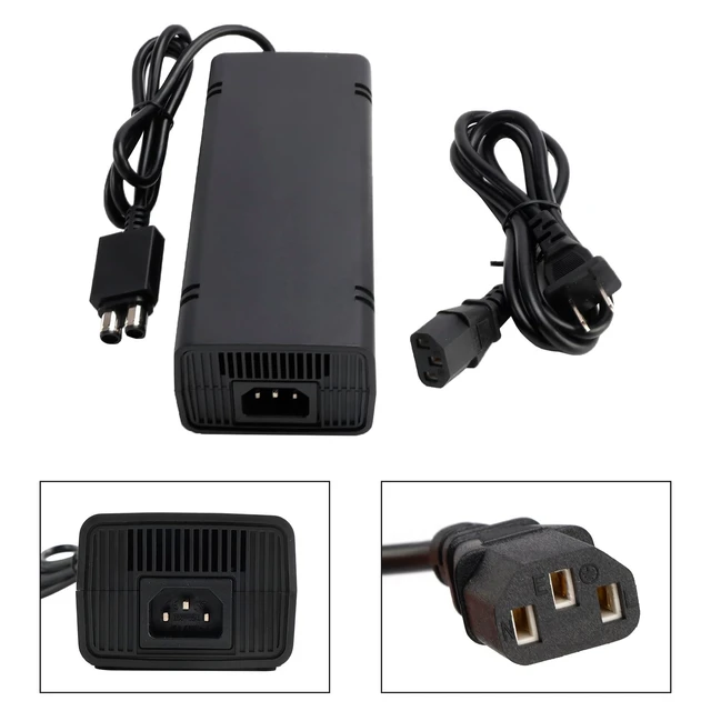 Alt view image 3 of 5 - MAD HORNETS For Xbox 360 Slim Power Supply, AC Charger 100-240V Power Brick with Power Cord for Xbox 360 Slim Console ONLY