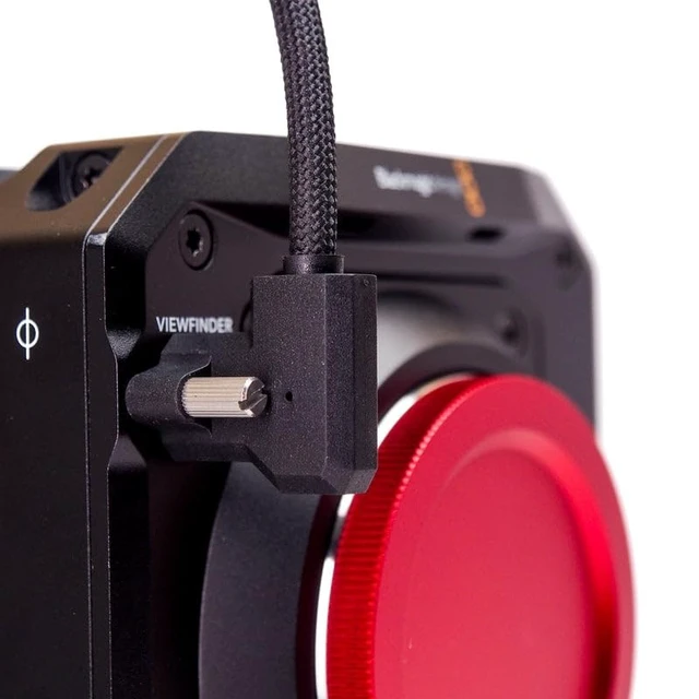 Alt view image 2 of 5 - XLCS Designs USB-C EVF to Locking HDMI Adapter Cable for Pyxis 6K, 20 Gbps, 100W, 9 Inch, Black