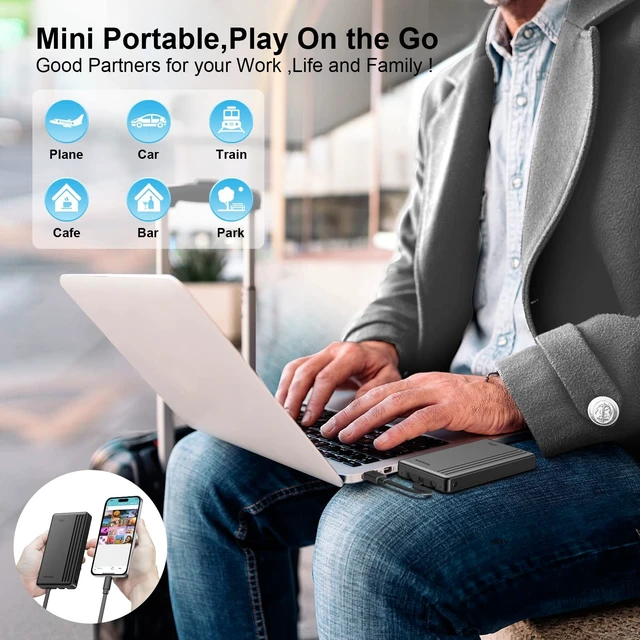 Alt view image 5 of 5 - ySky MFi Certified 500G Portable External Hard Drive for iPhone iPad MacBook Windows Computer USB C Android Phones to Backup,Photo Stick for iPhone17/16/15/14/13((one Click Backup)