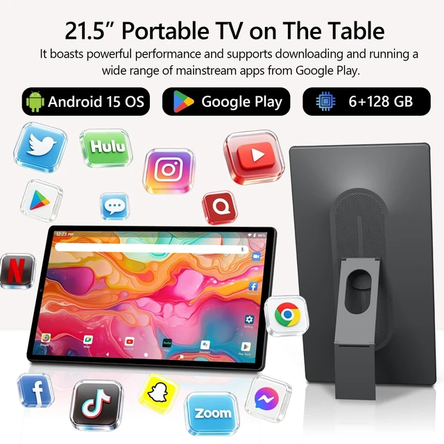 Alt view image 2 of 5 - OFD 21.5" Portable Smart TV with Protective Case,FHD Touchscreen Outdoor TV