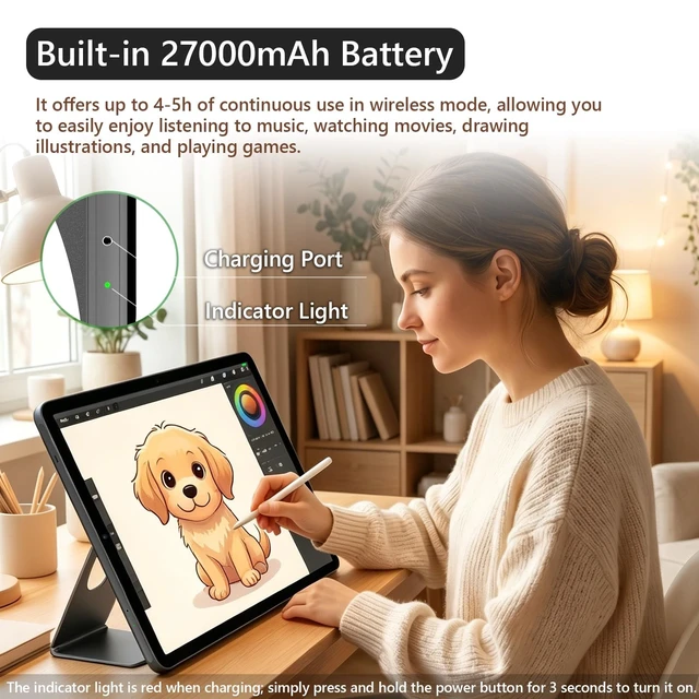 Alt view image 5 of 5 - OFD 21.5" Portable Smart TV with Protective Case,FHD Touchscreen Outdoor TV