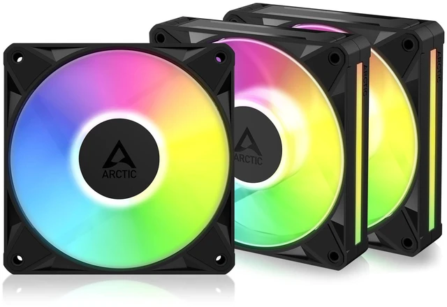Main image of ARCTIC BioniX P12 A-RGB, 3 Pack (Black)