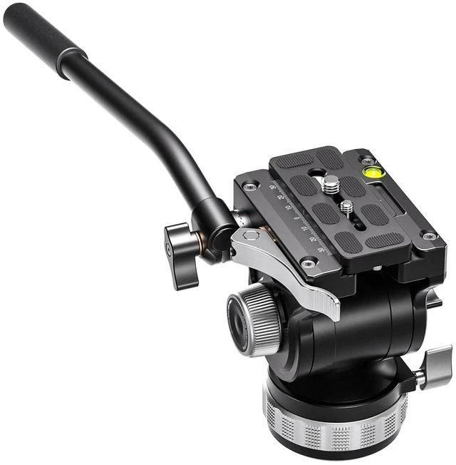 Main image of Leofoto BV-15L Fluid Video Tripod Head, Lever-Release Clamp, 22 lb Max Load