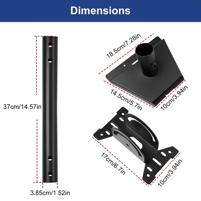 Alt view image 5 of 5 - MOSECYOU Starlink Gen3 Mount Bracket Kits, Dish Quick Removal Design