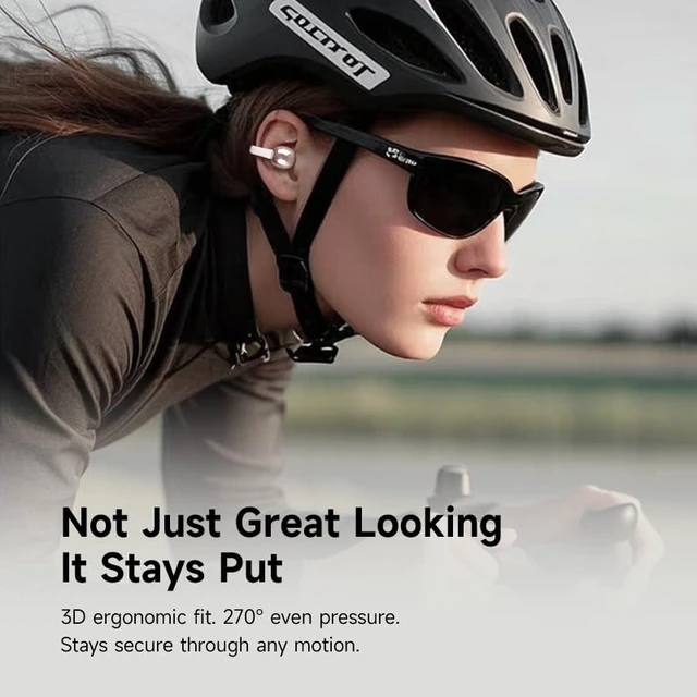 Alt view image 3 of 5 - LavChic A82 Clip-On Open Ear Earbuds, Wireless Bluetooth Headphones, Pink