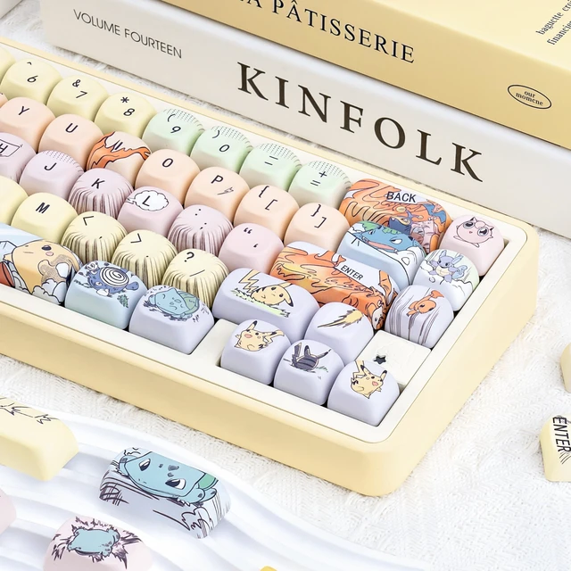 Alt view image 4 of 5 - ZERRIOY PBT 118-Key MOA Profile Japanese Anime Keycaps