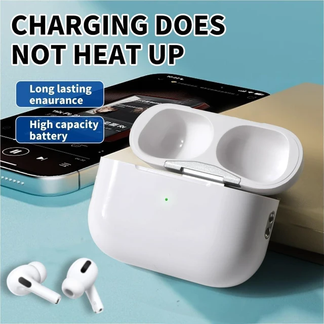 Alt view image 4 of 5 - Wireless Charging Case Replacement Compatible with AirPods Pro 1st & 2nd Generation,(USB-C) (Earbuds Not lncluded) (White)