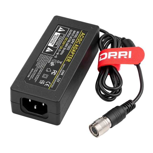 Alt view image 3 of 3 - DRRI 12V DC Power Supply Adapter with 12 Pin Female Hirose Port, Compatible with Jai CV-M7+CL and CCD Camera