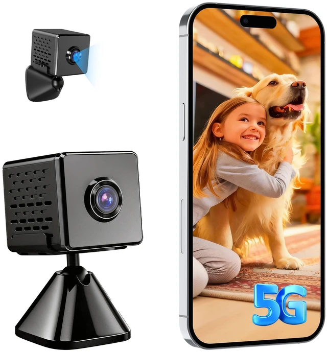 Main image of vebiliki 4K Spy Camera, Upgraded 5GHz WiFi, Mini Hidden Camera with Live View & Motion Alerts, Plug-in Nanny Cam with Night Vision, Cloud & Local Storage for Home, Baby, Pet Monitoring