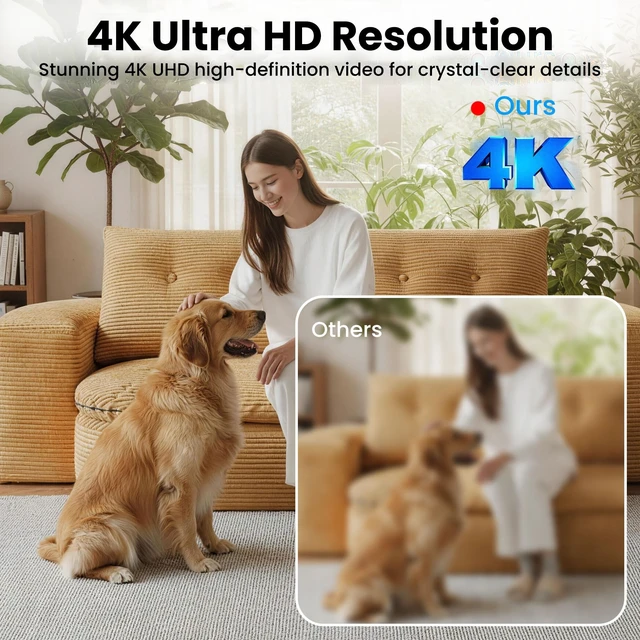 Alt view image 4 of 5 - vebiliki 4K Spy Camera, Upgraded 5GHz WiFi, Mini Hidden Camera with Live View & Motion Alerts, Plug-in Nanny Cam with Night Vision, Cloud & Local Storage for Home, Baby, Pet Monitoring