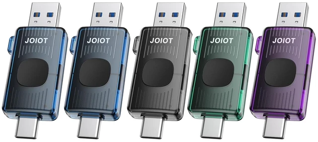 Main image of JOIOT 32GB USB C Flash Drive USB 3.2 Gen 1 up to 100MB/s, 5-Pack