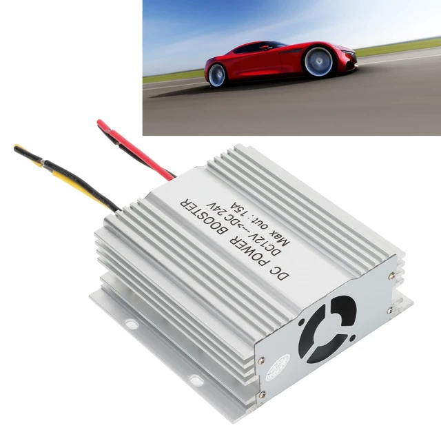 Alt view image 4 of 5 - DC 12V to 24V Car Power Inverter, 15A 360W Aluminium Alloy Vehicle Power Converter Adapter for Car Truck, Voltage Converter