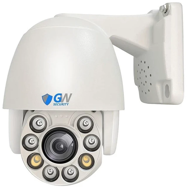 Main image of GW Security 5MP Pan Tilt Zoom 2-Way Audio IP PoE 5X Optical Zoom Starlight Outdoor Indoor Security Speed PoE Dome PTZ Camera with 260ft IR Night Vision (GW501PTZ)