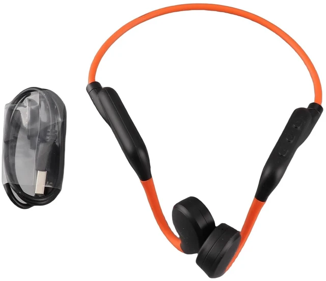 Main image of Fdit Bone Conduction Headphones, Open Ear Hearing Assistance Audio with 32GB Memory 5.4 IP56 Sweat Neckband for Sports Daily Use PC ABS 1 Pack