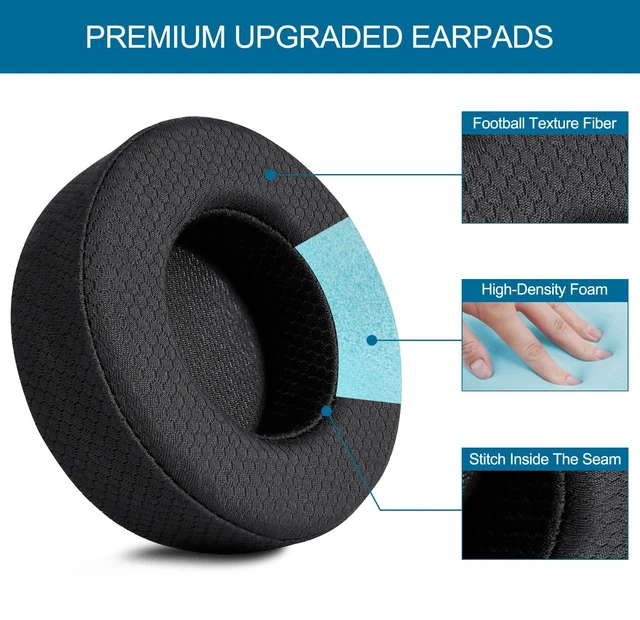 Alt view image 3 of 5 - Replacement Ear Pads Cushion and Headband Cover for Corsair Virtuoso RGB Wireless SE XT Gaming Headset, Headphones Protector, Easy Installation, Premium Material & Black