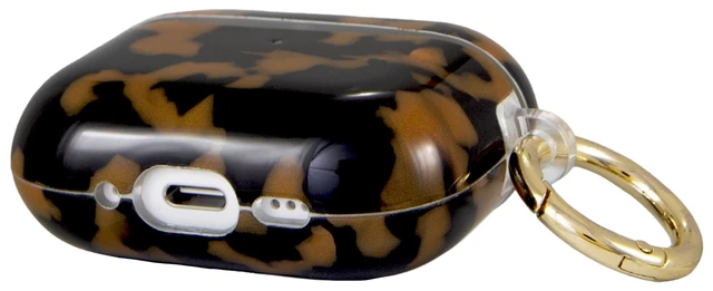 Alt view image 2 of 5 - Sonix Case for AirPods Pro 3 ^^ Hard Shell Cover with Luxe Keychain Clip ^^ Brown Tort