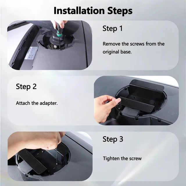Alt view image 4 of 5 - CJ890 VESA Mount Adapter is Compatible with Samsung 43"CJ890 Series Monitor