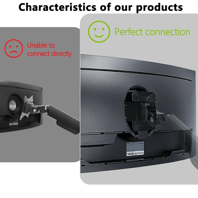 Alt view image 5 of 5 - CJ890 VESA Mount Adapter is Compatible with Samsung 43"CJ890 Series Monitor