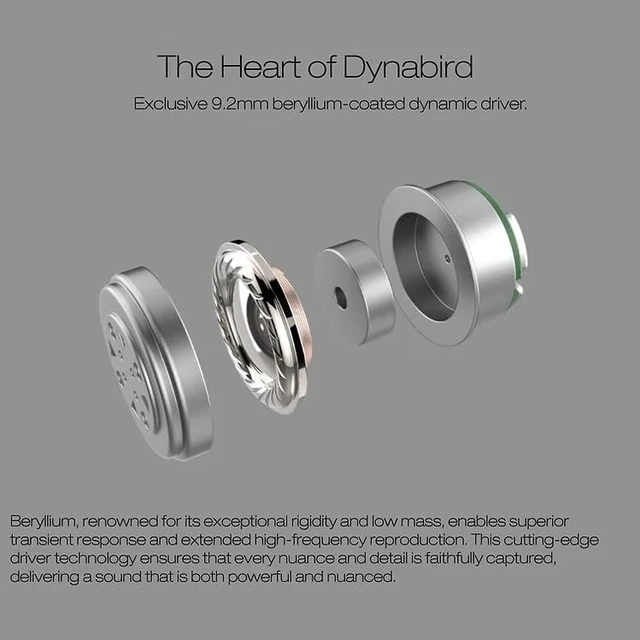 Alt view image 5 of 5 - ORIVETI bleqk Dynabird in Ear Monitor, Wired IEM Earbuds