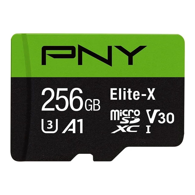 Alt view image 2 of 5 - PNY 256GB Elite-X Class 10 U3 V30 A1 microSDXC Flash Memory Card