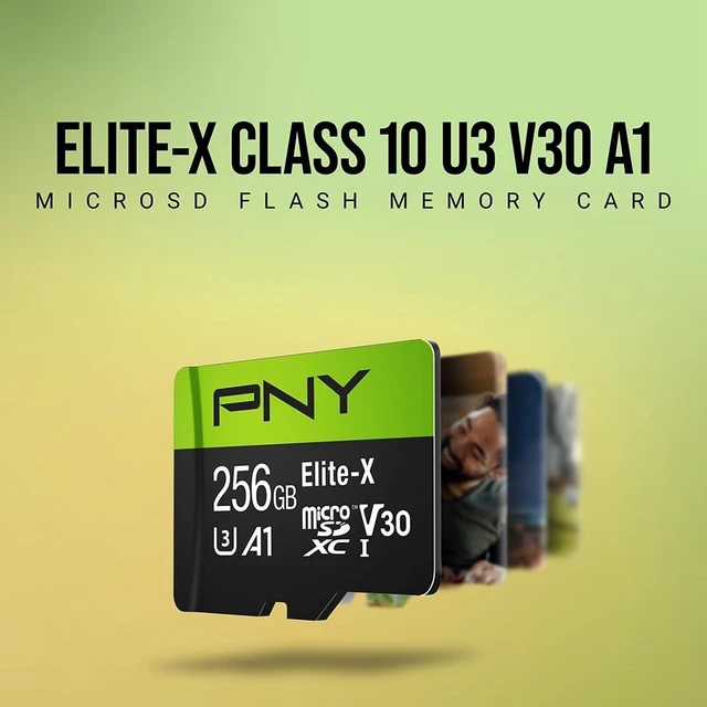 Alt view image 4 of 5 - PNY 256GB Elite-X Class 10 U3 V30 A1 microSDXC Flash Memory Card