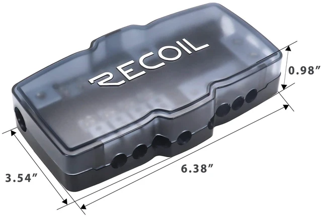 Alt view image 4 of 5 - Recoil MPG4 4-Way Mini-ANL Fused Distribution Block Ground with 12pcs Fuses