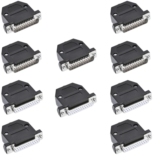Main image of MECCANIXITY 20pcs DB25 D-SUB Solder Type Connector Adapter Kit 2 Row 25 Pin
