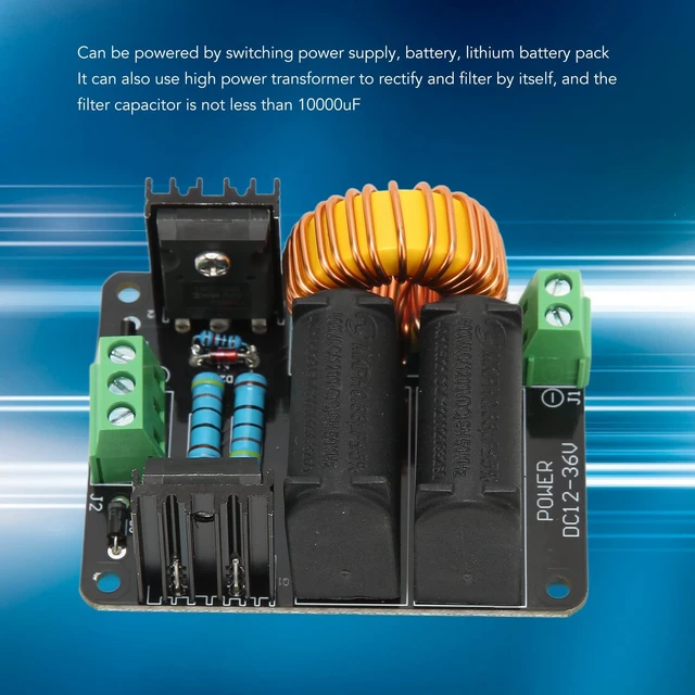 Alt view image 3 of 5 - ZVS Module, Heating Power Supply Module Flyback Driver, High Voltage Power Supply Module with Coil for DIY Player