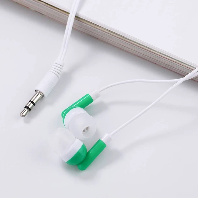 Alt view image 3 of 5 - CN-Outlet Wholesale Kids Bulk Earbuds Headphones 100 Pack Multi Colored Individually Bagged Disposable Earphones Perfect for School Classroom Libraries Students