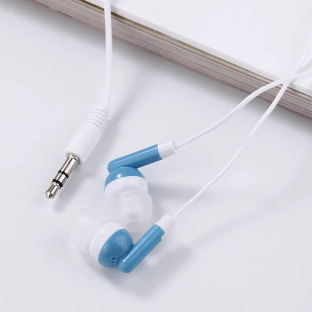 Alt view image 5 of 5 - CN-Outlet Wholesale Kids Bulk Earbuds Headphones 100 Pack Multi Colored Individually Bagged Disposable Earphones Perfect for School Classroom Libraries Students