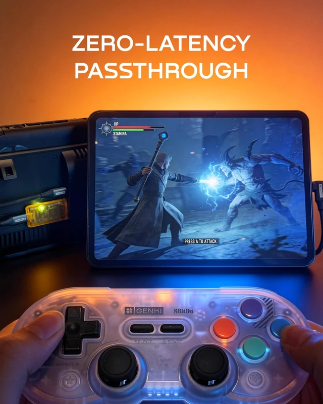 Alt view image 4 of 5 - GENKI ShadowCast 3 Pro 4K60 Capture Card HDMI Passthrough USB-C