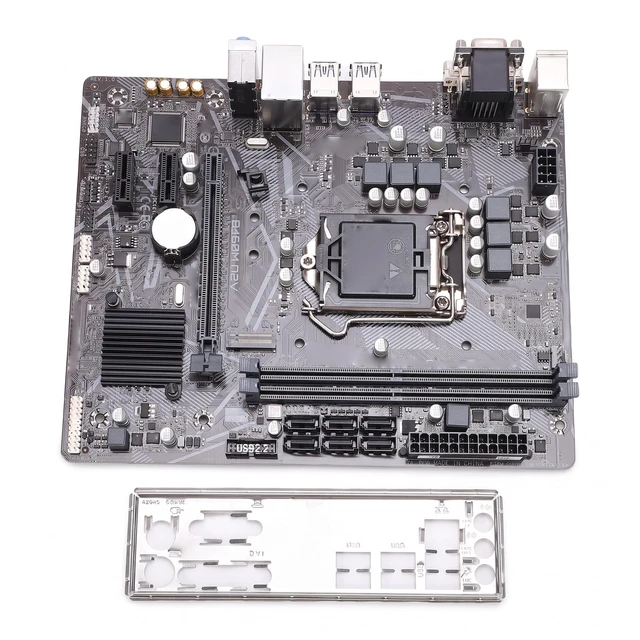 Main image of GOWENIC B460M D2V Computer Motherboard, LGA 1200 DDR4 M ATX PC Gaming Motherboard for Core i9 i7 i5 i3, Serial ATA III, DVI and VGA Port, USB 3.2, USB 2.0, 1xPCI E X1