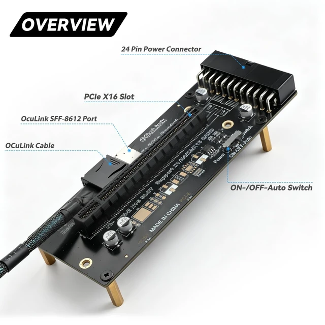 Alt view image 3 of 5 - OCuLink eGPU Dock