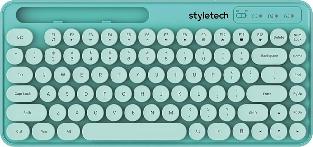 Alt view image 2 of 5 - styletech MK520 Wireless Keyboard & Mouse Bundle, Mint - PC Compatible
