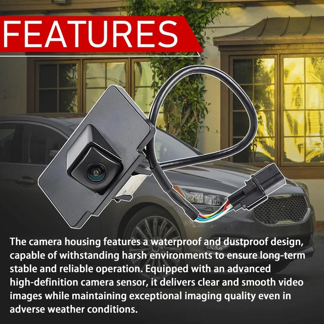 Alt view image 4 of 5 - Motarithl Rear View Backup Camera Compatible with 2014-2016 Kia Cadenza