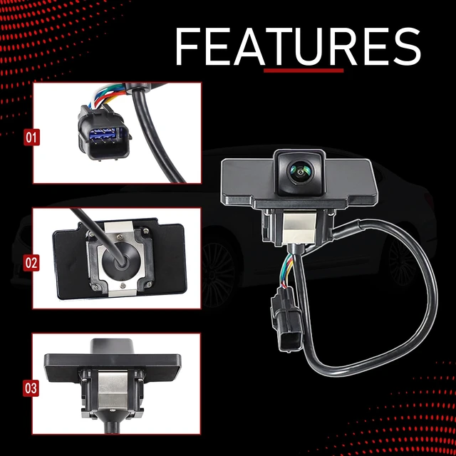 Alt view image 5 of 5 - Motarithl Rear View Backup Camera Compatible with 2014-2016 Kia Cadenza