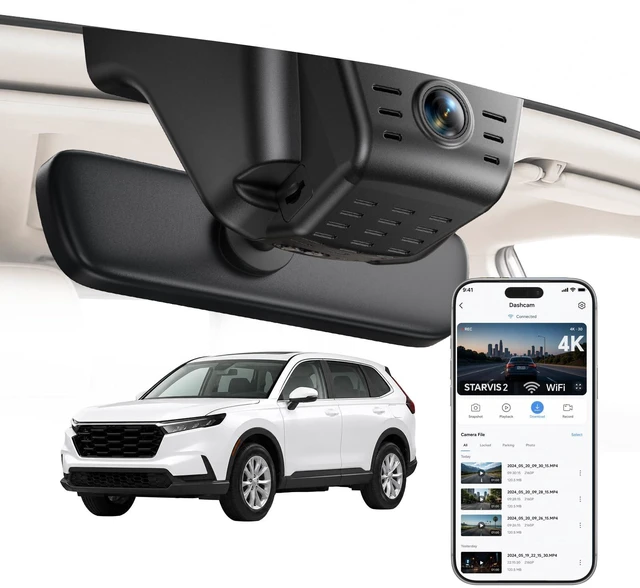 Main image of OVAMAN OEM-Fit 4K Dash Cam for Honda CR-V/Hybrid 2023-2026, 64GB