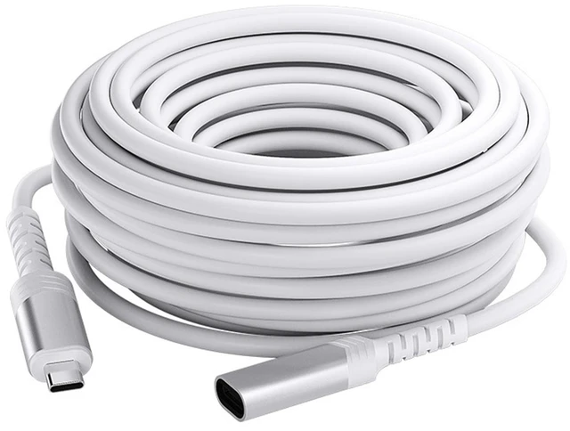 Main image of 32.8ft USB C Extension Cable, Pro-Grade Outdoor Type C Power Cord (-50 to 120), Straight/90 Degree Extender for Solar Panel, Stick Up Cam, Mag-Safe Charger & Security System