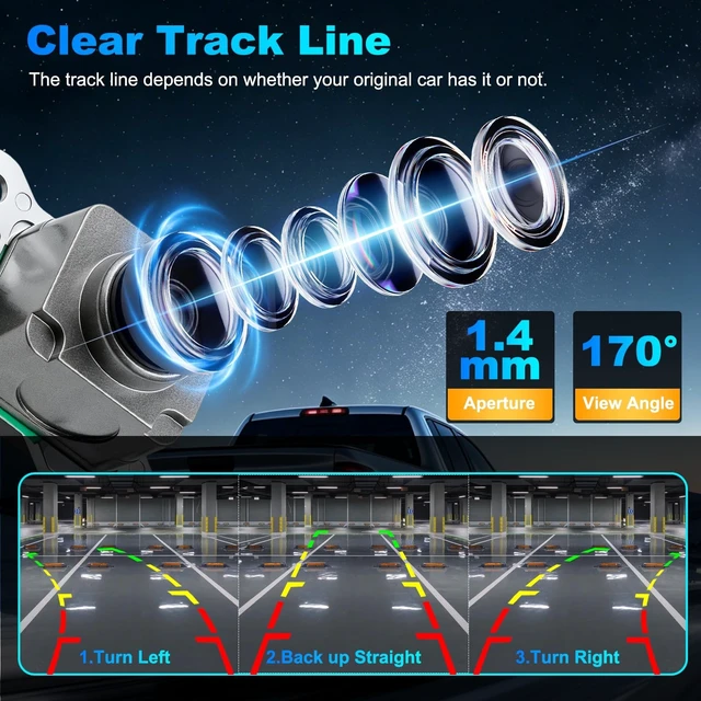 Alt view image 2 of 5 - Backup Camera Compatible with 2013-2018 RAM 1500 2500 3500 4500 5500