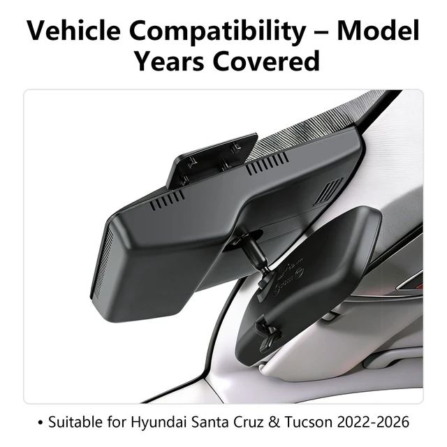 Alt view image 2 of 5 - mangoal 4K Dash Cam for Hyundai Tucson & Santa Cruz 2022-2026