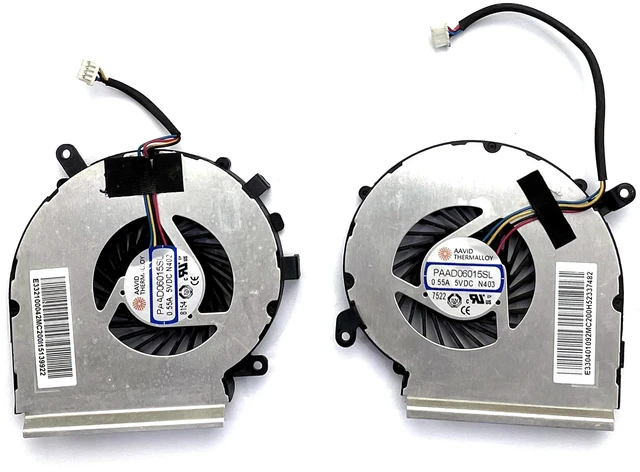 Main image of BestParts Genuine CPU+GPU Cooling Fan Replacement for MSi GE62VR GE62VE GP62VR GP62MVR GV62 GL62M GL62VR PE62VR PE62VM MS-16JB 4 Pin Version PAAD06015SL N402 N403 N366 N371