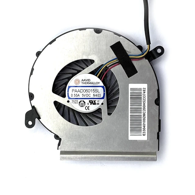 Alt view image 3 of 4 - BestParts Genuine CPU+GPU Cooling Fan Replacement for MSi GE62VR GE62VE GP62VR GP62MVR GV62 GL62M GL62VR PE62VR PE62VM MS-16JB 4 Pin Version PAAD06015SL N402 N403 N366 N371