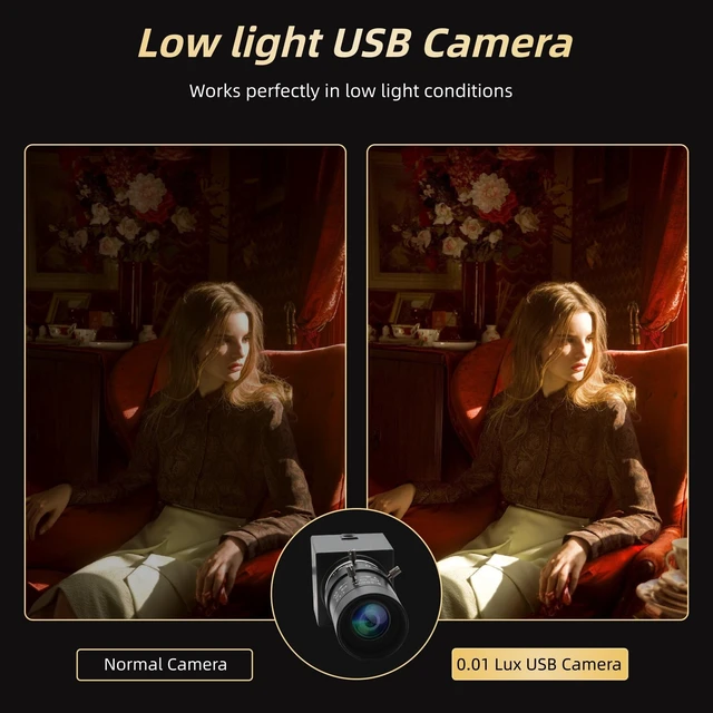 Alt view image 4 of 5 - MMlove 1080P USB Camera,Full HD 10X Optical Zoom,0.01Lux Low Light Webcam